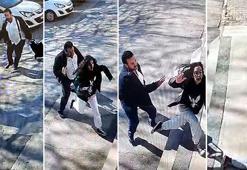 Kız çocuğunun sırtına vurup yere düşürdü! 'Benim önümden kimse geçemez’