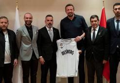 Beşiktaş'tan TBF Başkanı Hidayet Türkoğlu'na ziyaret!