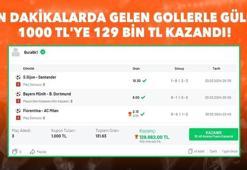 Son dakikalarda gelen gollerle güldü, 1000 TL'ye 129 bin TL kazandı!