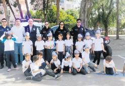 Çocuklara polislik mesleğini sevdirdiler