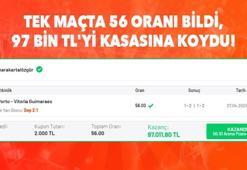 Tek maçta 56 oranı bildi, 97 bin TL’yi kasasına koydu!