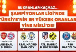 Bu oranlar kaçmaz… Şampiyonlar Ligi’nde “Türkiye’nin En Yüksek Oranları” yine Misli’de!