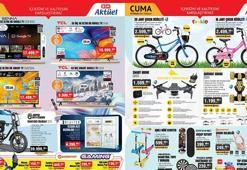 YARIN RAFLARDA SATIŞTA! BİM 19 NİSAN CUMA aktüel ürünler kataloğunda hangi ürünler satışa çıkacak? Çocuk Bisikleti, TV çeşitleri, Türk Kahvesi Makinesi...