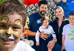 Fahriye Evcen ve Burak Özçivit'in oğlu Karan 5 oldu! 'Nice yaşlara adamım'