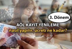 MEB Açık Öğretim Lisesi (AÖL) kayıt yenileme nasıl yapılır? AÖL 3. Dönem kayıt yenileme ücreti ne kadar? 2024 / 3. Dönem AÖL kayıt yenileme için son tarih...