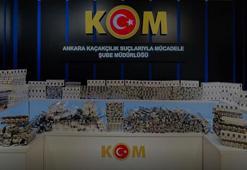 Ankara'da 2 milyon 130 bin makaron ele geçirildi