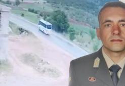 Astsubayın öldüğü midibüs kazası kamerada