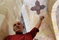Divriği Ulu Cami restorasyonunda tavanda bir motif gün yüzüne çıktı