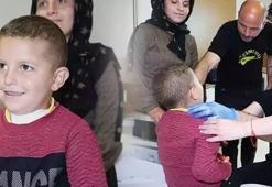 Sobanın üstündeki sıcak patatesi yiyen çocuk ölümden döndü