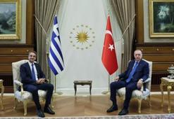 Cumhurbaşkanı Erdoğan'ın Yunanistan Başbakanı Miçotakis ile görüşmesi başladı