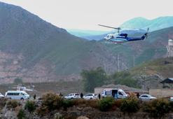 İran lideri Reisi'nin helikopteri kaza yaptı! İşte bölgeden fotoğraflar
