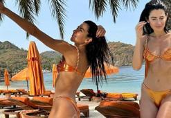 Annesiyle tatile çıktı! Nesrin Cavadzade'den iddialı pozlar