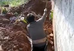 Asansör sistemi kurmuşlar! Definecilerden 20 metre derinliğinde çukur