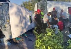 Antalya’da servis aracı kaza yaptı! 1 ölü, 7 yaralı