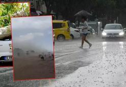 Yer: Antalya! Hava sıcaklığı 15 dakikada 16 derece birden düştü, kum fırtınası çıktı