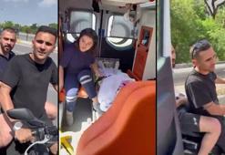 Trafik magandaları ambulans peşinde! Bakan Koca: Bu iki şahısta insanlık göremeyeceksiniz