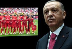 Cumhurbaşkanı Erdoğan'dan A Milli Futbol Takımı'na tebrik telefonu