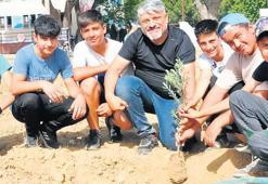 Her öğrenciye bir zeytin fidanı