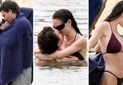 Ünlü modelin kızı sevgilisiyle öpüşürken yakalandı! Sardinya'da romantik anlar