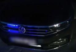 Edirne'de 'çakarlı' otomobilin sürücüsüne para cezası!