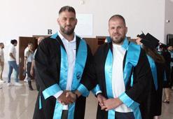 Kırkpınar Spor Bilimleri Fakültesi'ne giren başpehlivanlar mezun oldu