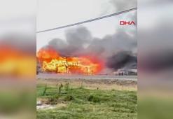 Bolu'da yayla evi, yangında küle döndü