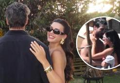 Şükrü Özyıldız ve Sibil Çetinkaya, Çeşme'de! Sevgilisini öpücüklere boğdu