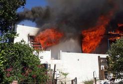 Bodrum'da evini ateşe verdi jandarmayı görünce de su kuyusuna atlayıp bacağını kırdı