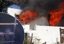 Evini yakıp, gelen jandarmayı görünce kuyuya atladı!