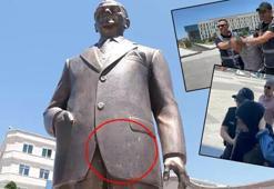 Atatürk Anıtı'na baltalı saldırı! Dayı-yeğen için istenen ceza belli oldu