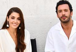 'Rüzgara Bırak' oyuncuları Hande Erçel ve Barış Arduç'tan AlaçatI'da son poz