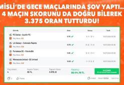 Misli’de 4 maçın skorunu da doğru bilerek 3.375 oran tutturdu!