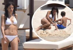 Cansu Tosun ile oğlu Marsel'in tatil keyfi!