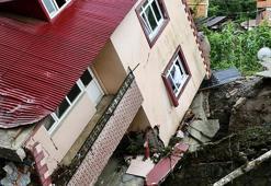 Giresun'da şiddetli yağışın hasarı gün ağarınca ortaya çıktı!