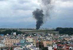 Nepal&#x27;deki uçak kazasından ilk görüntüler! 18 kişi öldü, bir tek pilot hayatta kaldı
