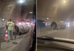 Faciadan dönüldü! Pendik'te havalandırma borusu yola düştü