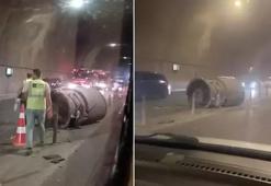 Faciadan dönüldü! Pendik'te havalandırma borusu yola düştü