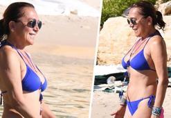 Asuman Dabak'ın Çeşme tatili devam ediyor! Fit hali dikkat çekti