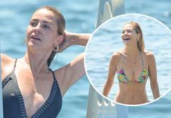 Yıllara meydan okuyor! Emine Ün, fiziğiyle gençlere taş çıkarttı