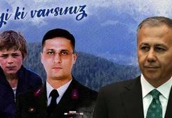 Bakan Yerlikaya, şehit Jandarma Astsubay Ferhat Gedik ile Eren Bülbül'ü andı: