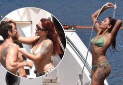 Melek Mosso ile Serkan Sağdıç'ın romantik anları! Yat kiraladılar