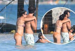 Set başlamadan önce baş başa tatil! Ceren Karakoç eşini öpmelere doyamadı