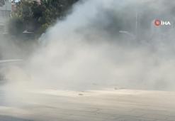 Bisikletin üzerindeki akü böyle patladı: Polis, "Hızır" gibi yetişti