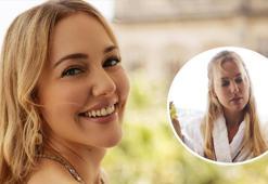 Çırağan Sarayı'nda Meryem Uzerli rüzgarı! Bornozlu pozları göz kamaştırdı