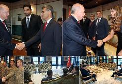 Cumhurbaşkanı Erdoğan, derece alan sporcular ve askerleri kabul etti