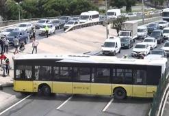 İETT otobüsü kaza yaptı! İçinde yolcu olmaması faciayı önledi