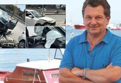 Vedat Milor'un içinde bulunduğu araç kaza yaptı