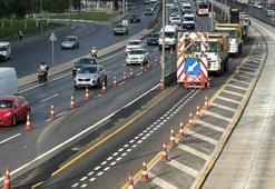 Metrobüs yolundaki "Beyaz Yol" çalışmasının 3. etabı tamamlandı