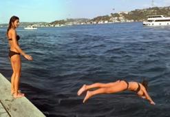 Berrak Tüzünataç, kendini Boğaz'ın akıntısına bıraktı! 'Korkularımın üstüne gidiyorum'