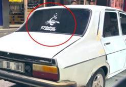 Beyaz torosuna JİTEM amblemi ve 'Sadece ölüler görür' yazdı! Uzman çavuş hakkında karar